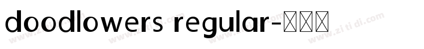 doodlowers regular字体转换